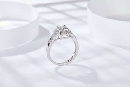 [TW] [#Link22] 1 Carat Round Cutting S925 Sterling Silver Mossanite