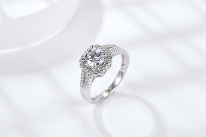 [TW] [#Link22] 1 Carat Round Cutting S925 Sterling Silver Mossanite