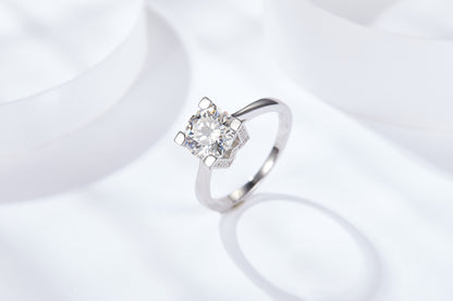 [TW] [NEW ARRIVAL][#Link 05] 2 Carat W&H S925 Sterling Silver Moissanite Ring