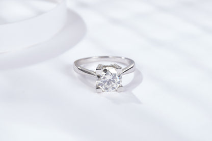 [TW] [NEW ARRIVAL][#Link 05] 2 Carat W&H S925 Sterling Silver Moissanite Ring