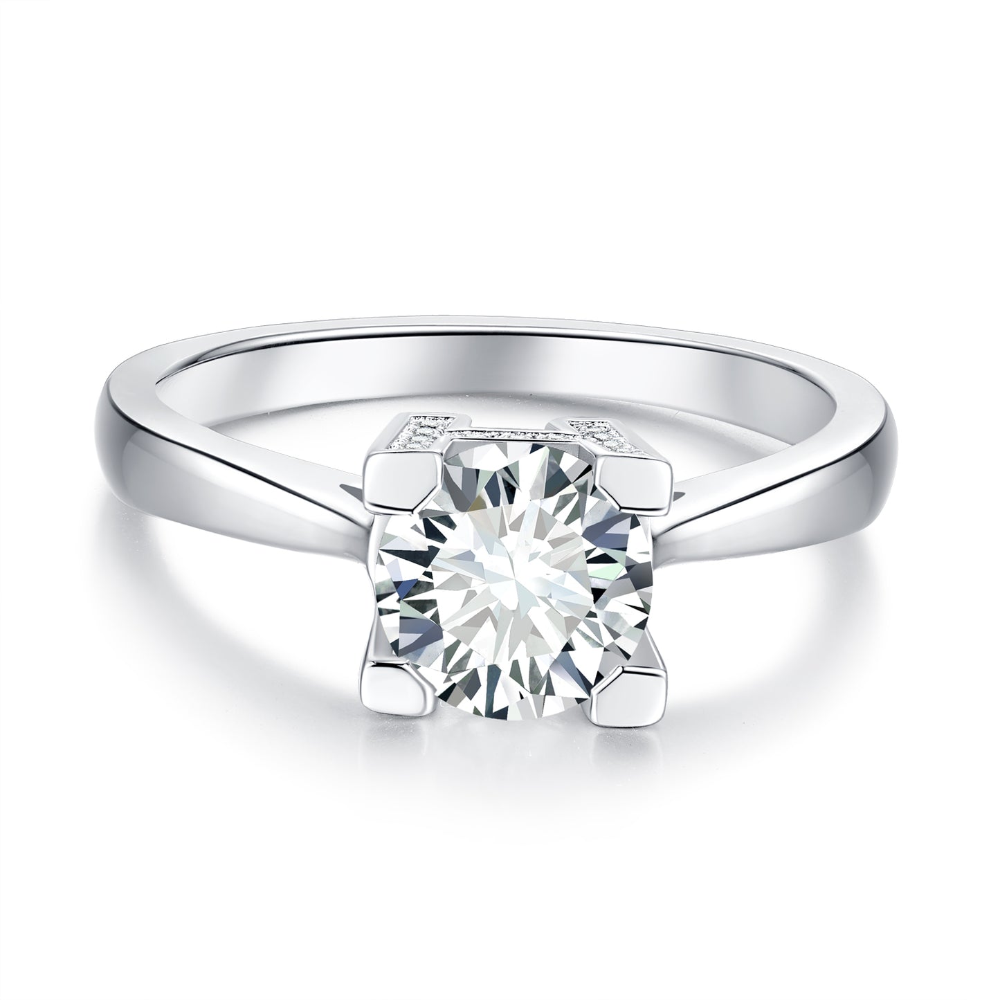 [TW] [NEW ARRIVAL][#Link 05] 2 Carat W&H S925 Sterling Silver Moissanite Ring